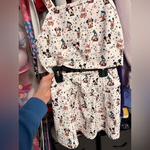 Disney Playful Character Print cropped tank and skort -